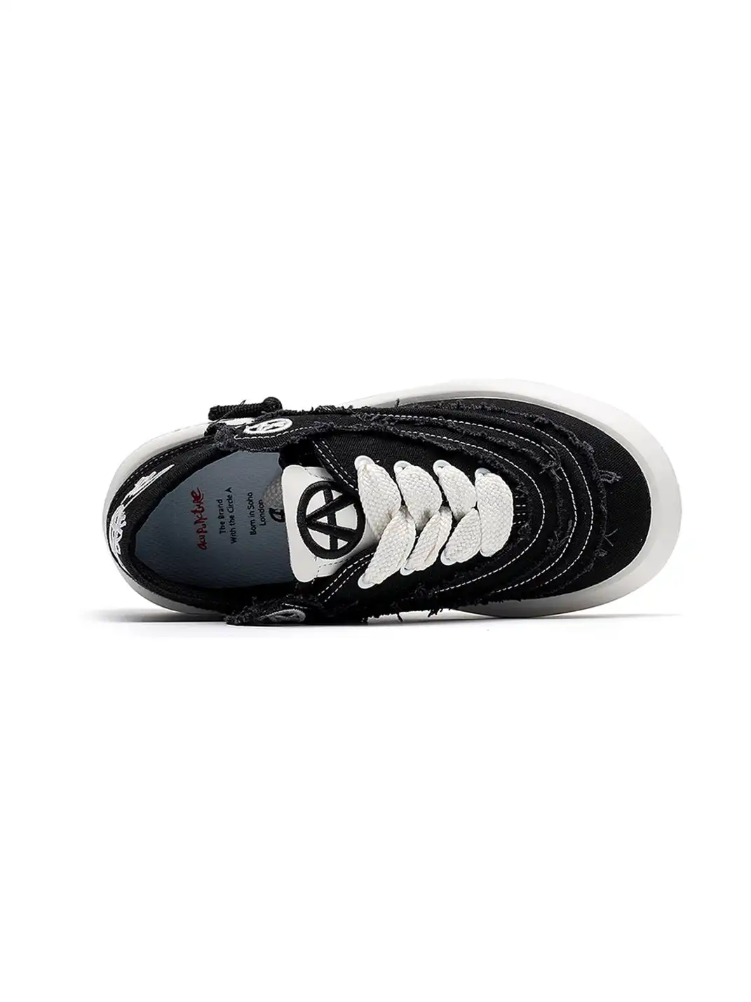ACUPUNCTURE | Distressed Canvas Platform Shoes