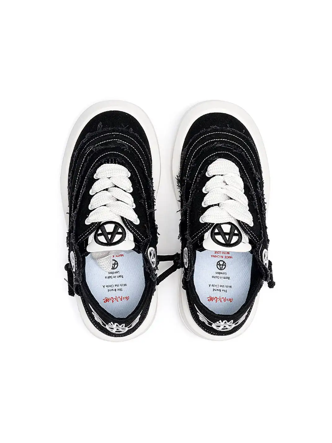 ACUPUNCTURE | Distressed Canvas Platform Shoes