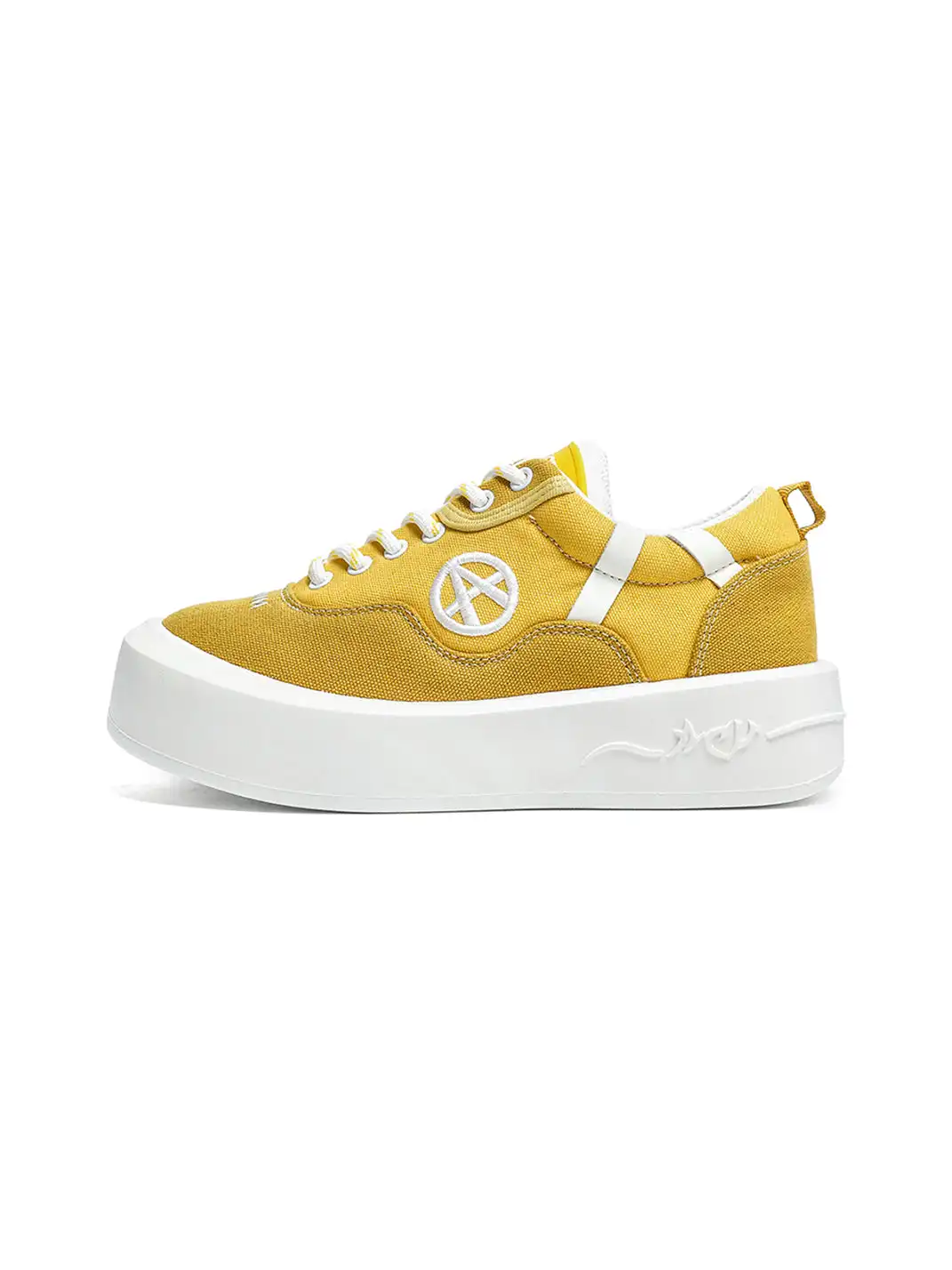 ACUPUNCTURE | Color-Blocked Canvas Platform Sneakers