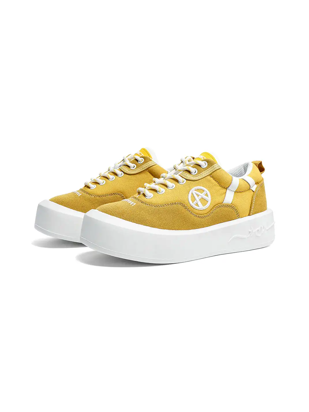 ACUPUNCTURE | Color-Blocked Canvas Platform Sneakers