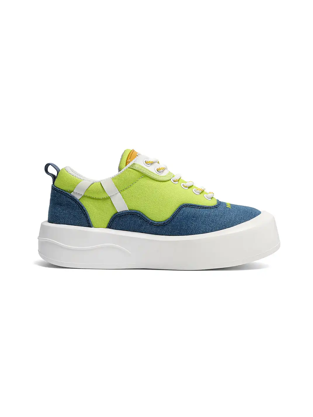 ACUPUNCTURE | Color-Blocked Canvas Platform Sneakers