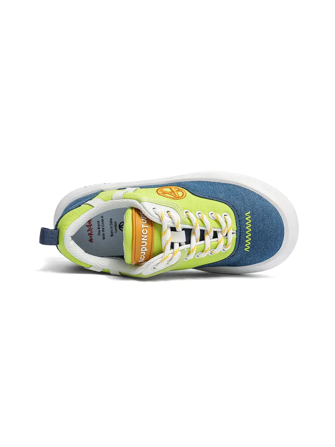 ACUPUNCTURE | Color-Blocked Canvas Platform Sneakers
