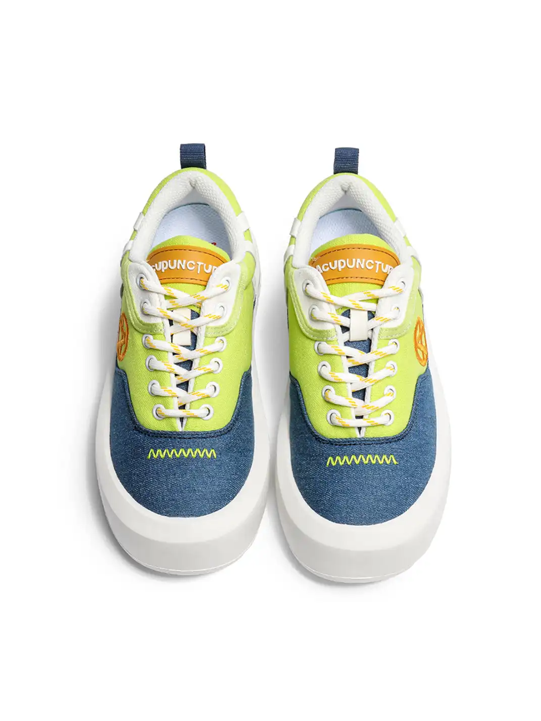 ACUPUNCTURE | Color-Blocked Canvas Platform Sneakers