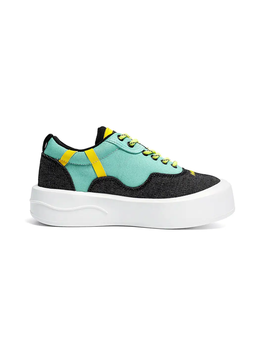 ACUPUNCTURE | Color-Blocked Canvas Platform Sneakers