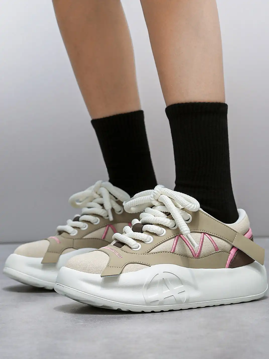 ACUPUNCTURE | Structured Lifted-Chunk Sole Sneakers