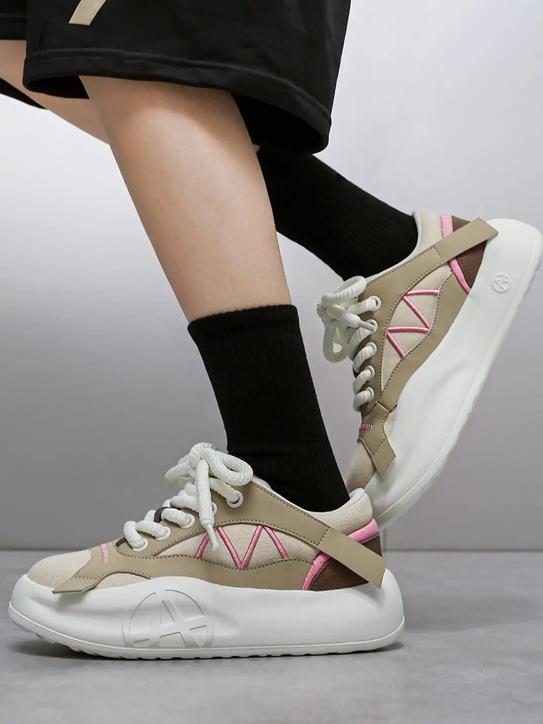 ACUPUNCTURE | Structured Lifted-Chunk Sole Sneakers