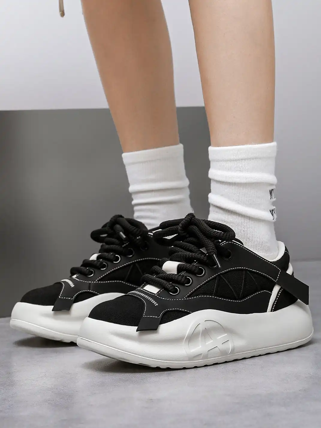 ACUPUNCTURE | Structured Lifted-Chunk Sole Sneakers