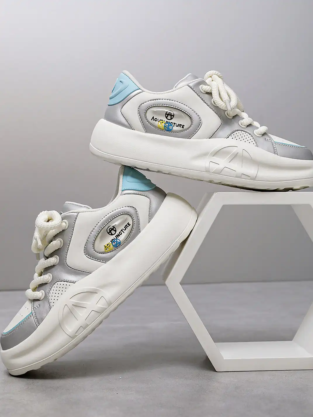 ACUPUNCTURE | Casual PU Platform Sneakers
