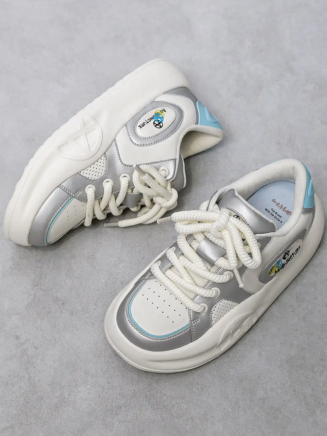 ACUPUNCTURE | Casual PU Platform Sneakers