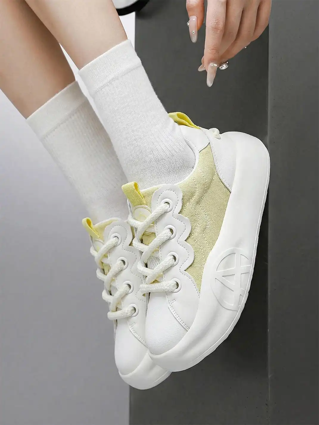 ACUPUNCTURE | Color Block Platform Sneakers