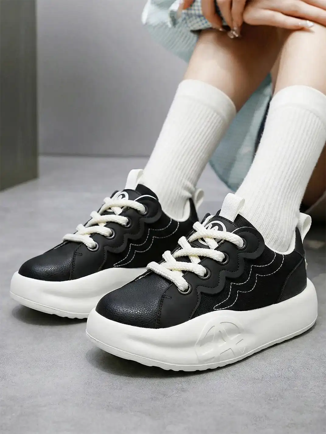 ACUPUNCTURE | Color Block Platform Sneakers