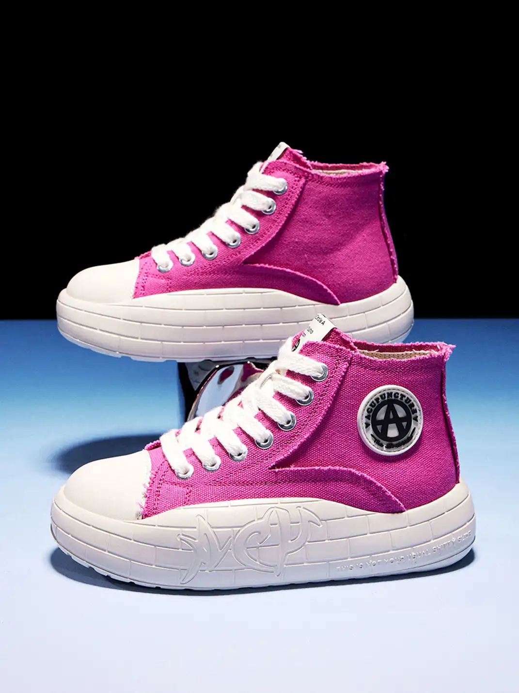 ACUPUNCTURE | High-top Platform Canvas Shoes