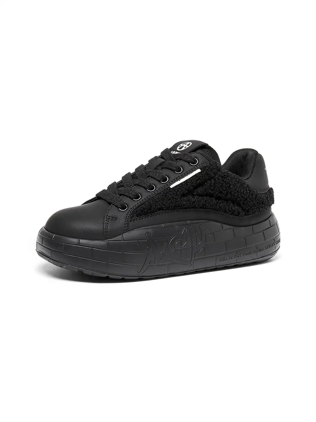 ACUPUNCTURE | Fleece Panel Thick Sole Sneakers