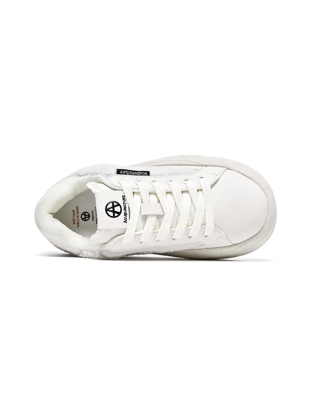 ACUPUNCTURE | Fleece Panel Thick Sole Sneakers
