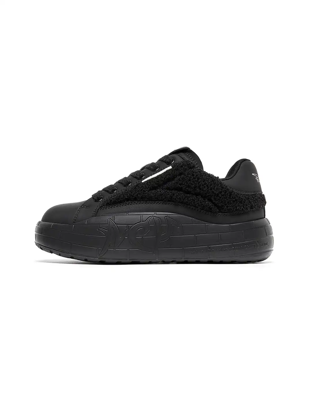 ACUPUNCTURE | Fleece Panel Thick Sole Sneakers