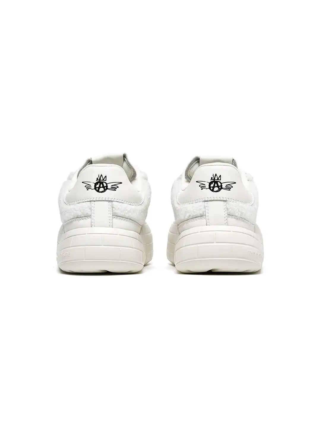 ACUPUNCTURE | Fleece Panel Thick Sole Sneakers