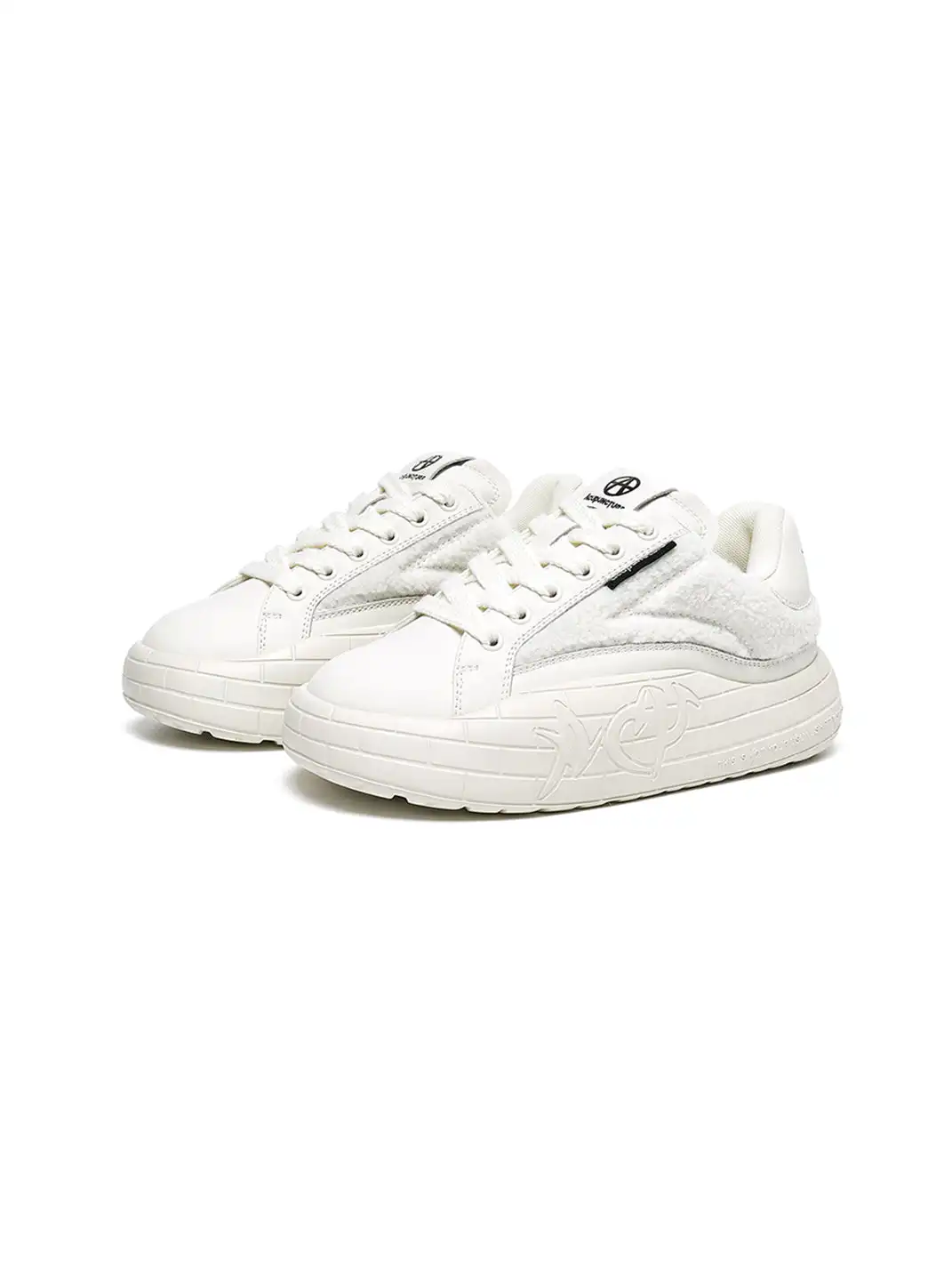 ACUPUNCTURE | Fleece Panel Thick Sole Sneakers