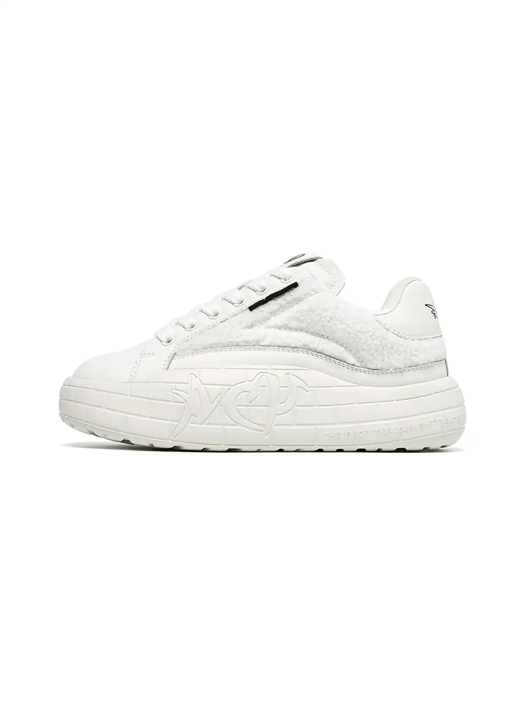 ACUPUNCTURE | Fleece Panel Thick Sole Sneakers