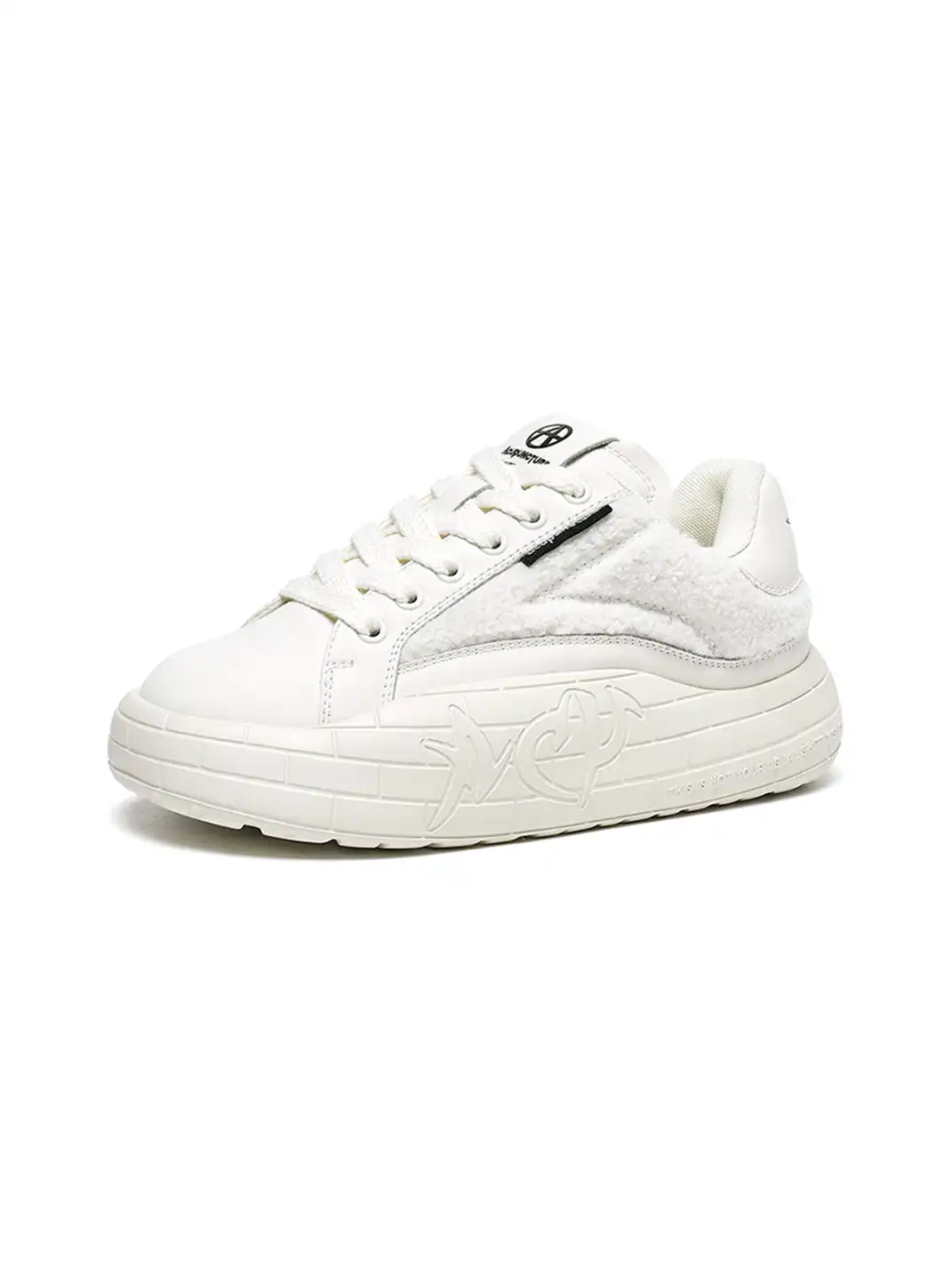 ACUPUNCTURE | Fleece Panel Thick Sole Sneakers
