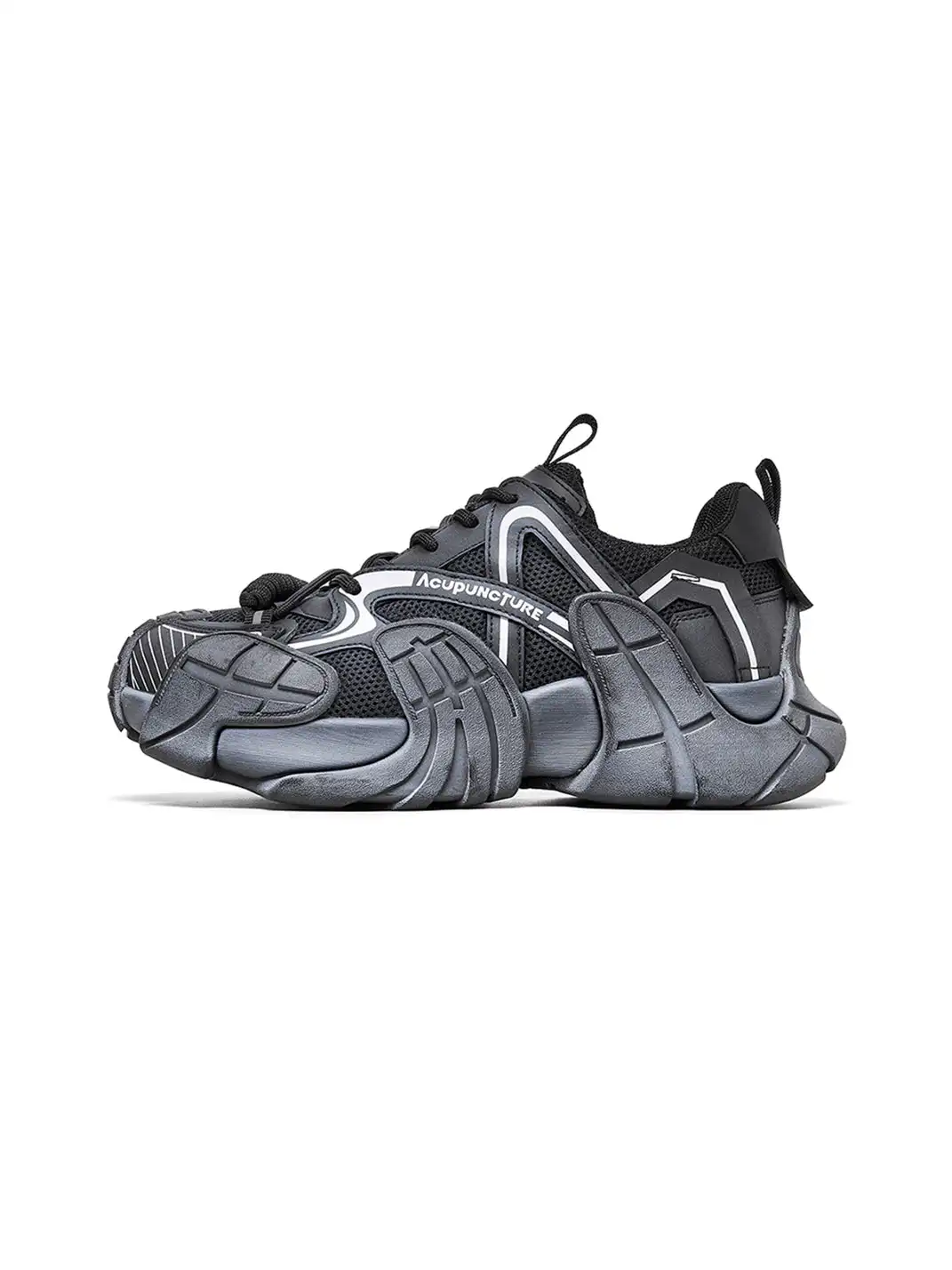 ACUPUNCTURE | Trendy Metallic Accent Platform Sneakers