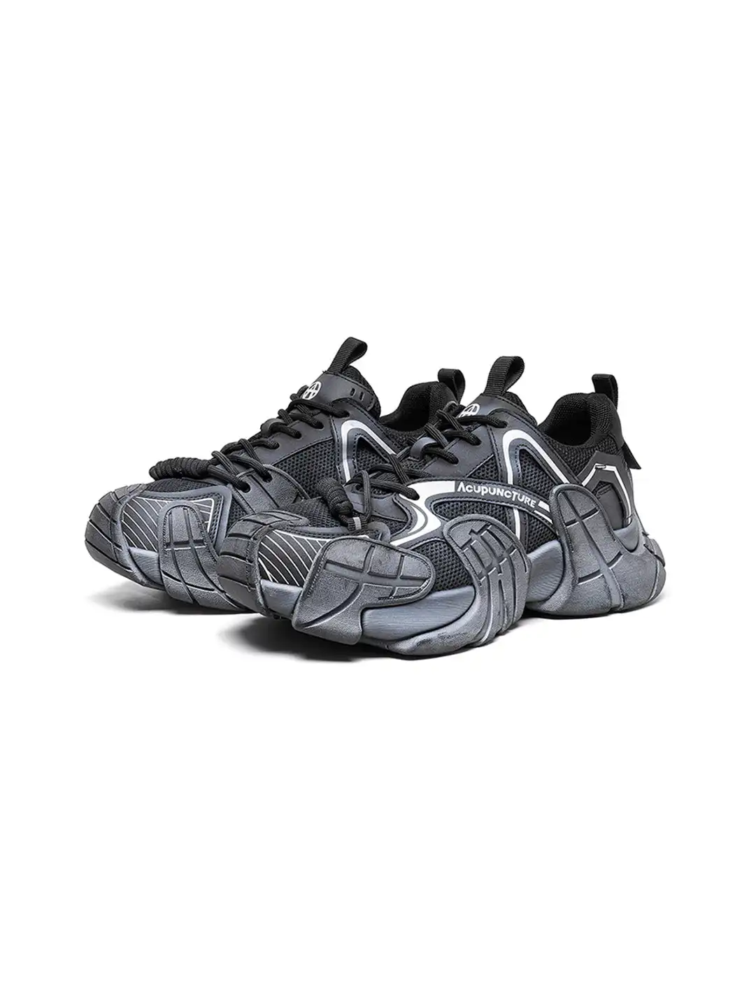 ACUPUNCTURE | Trendy Metallic Accent Platform Sneakers