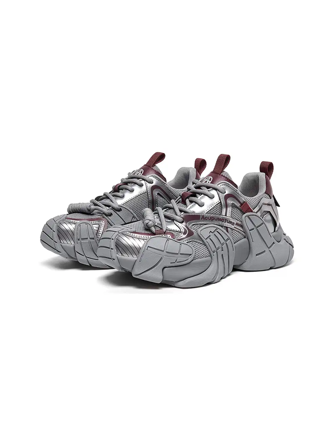 ACUPUNCTURE | Trendy Metallic Accent Platform Sneakers