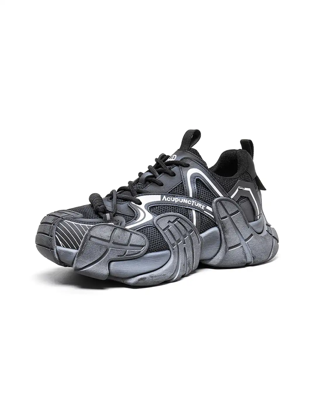 ACUPUNCTURE | Trendy Metallic Accent Platform Sneakers
