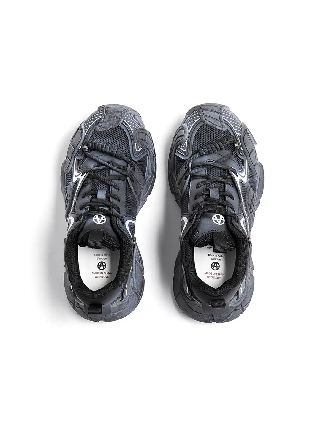 ACUPUNCTURE | Trendy Metallic Accent Platform Sneakers