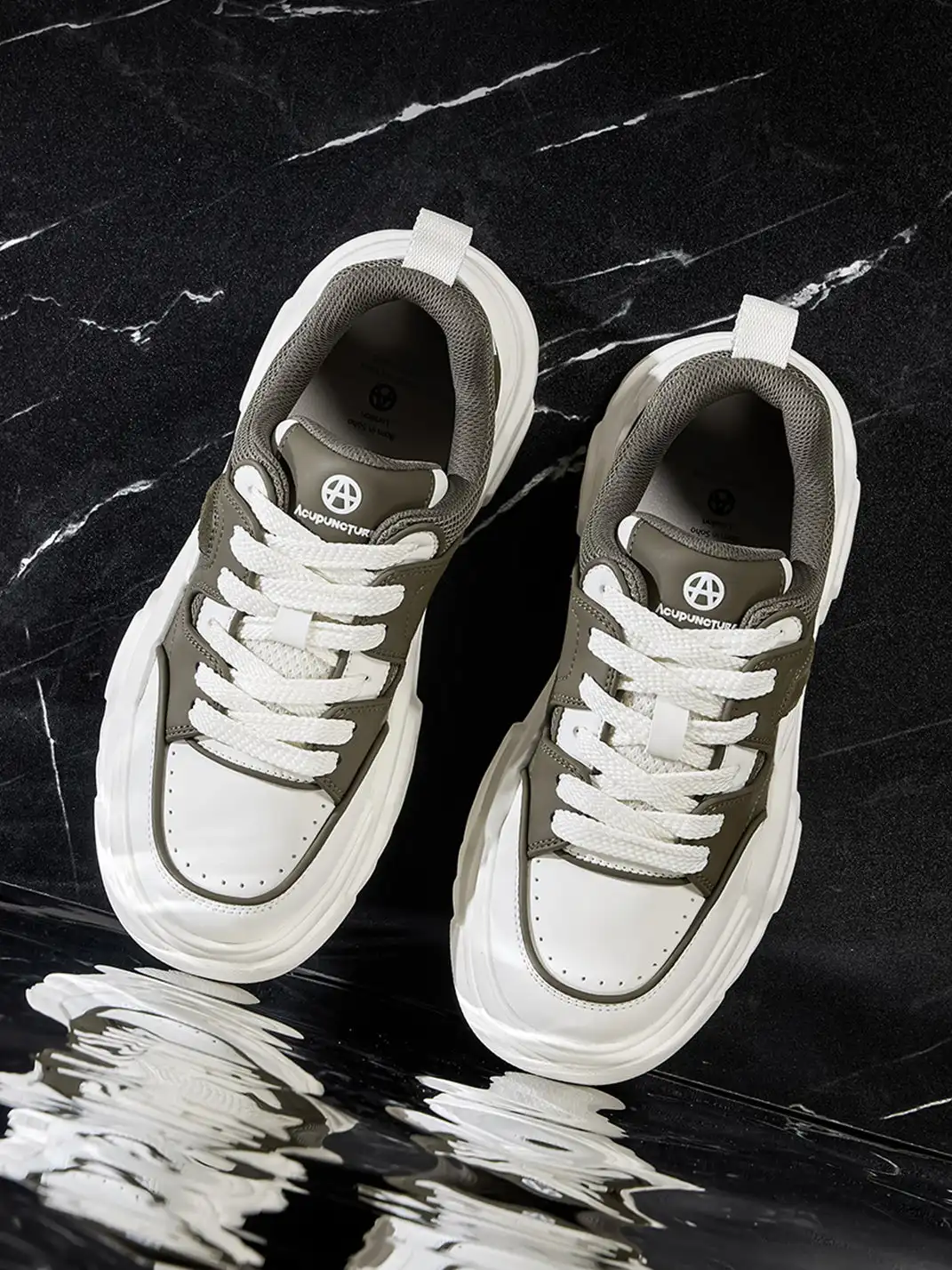ACUPUNCTURE | Trendy Two-Tone Platform Sneakers
