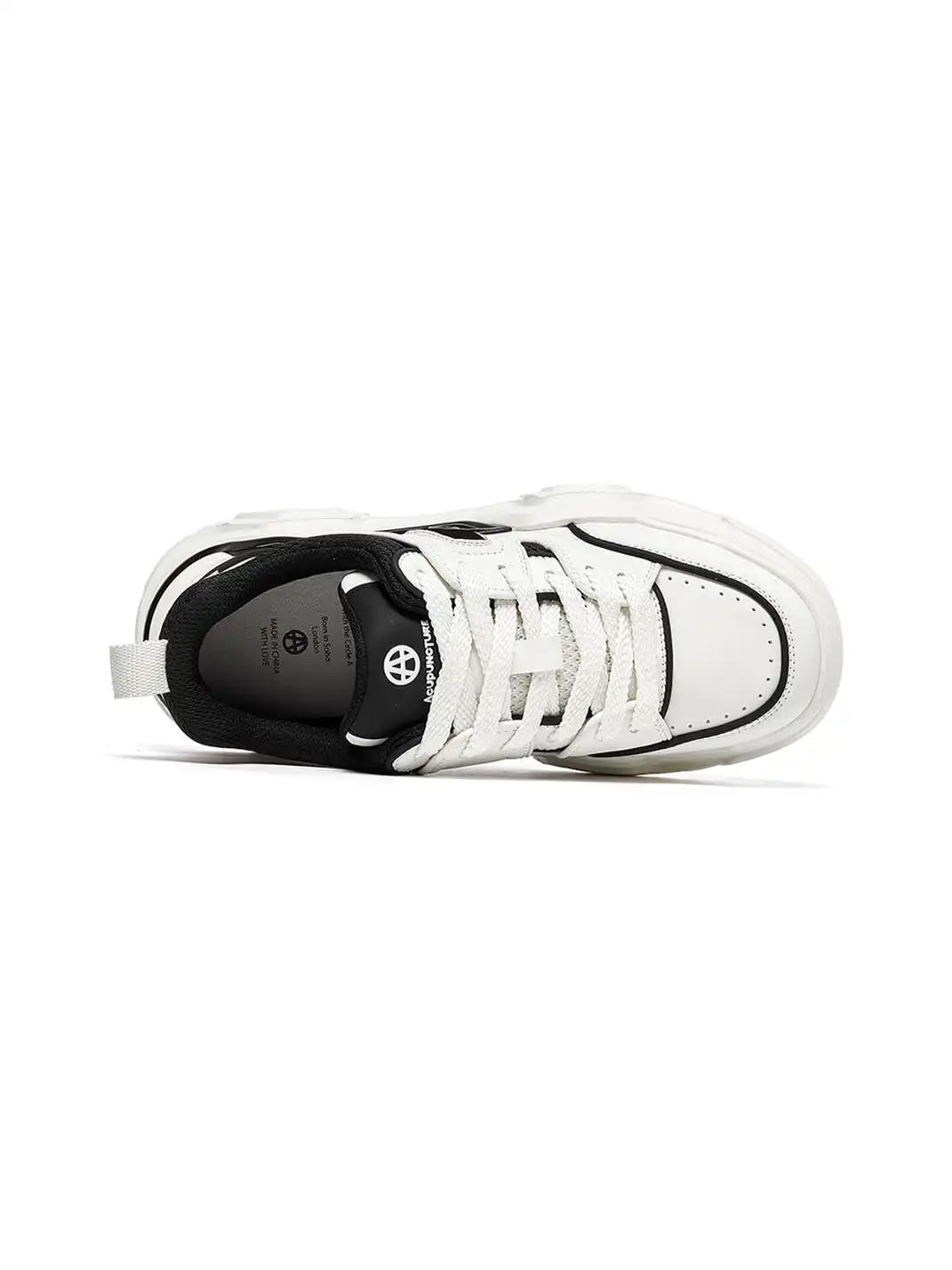 ACUPUNCTURE | Trendy Two-Tone Platform Sneakers