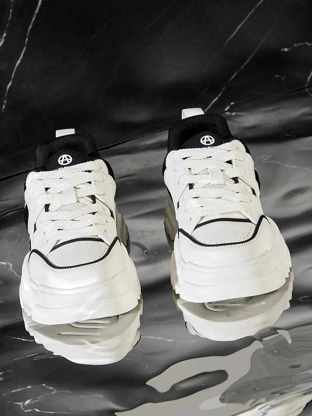 ACUPUNCTURE | Trendy Two-Tone Platform Sneakers