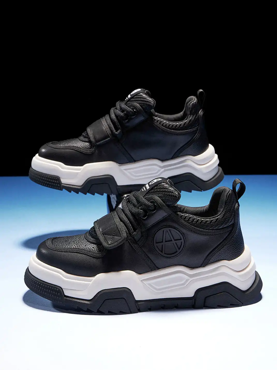 ACUPUNCTURE | Velcro Strap Platform Chunky Sneakers