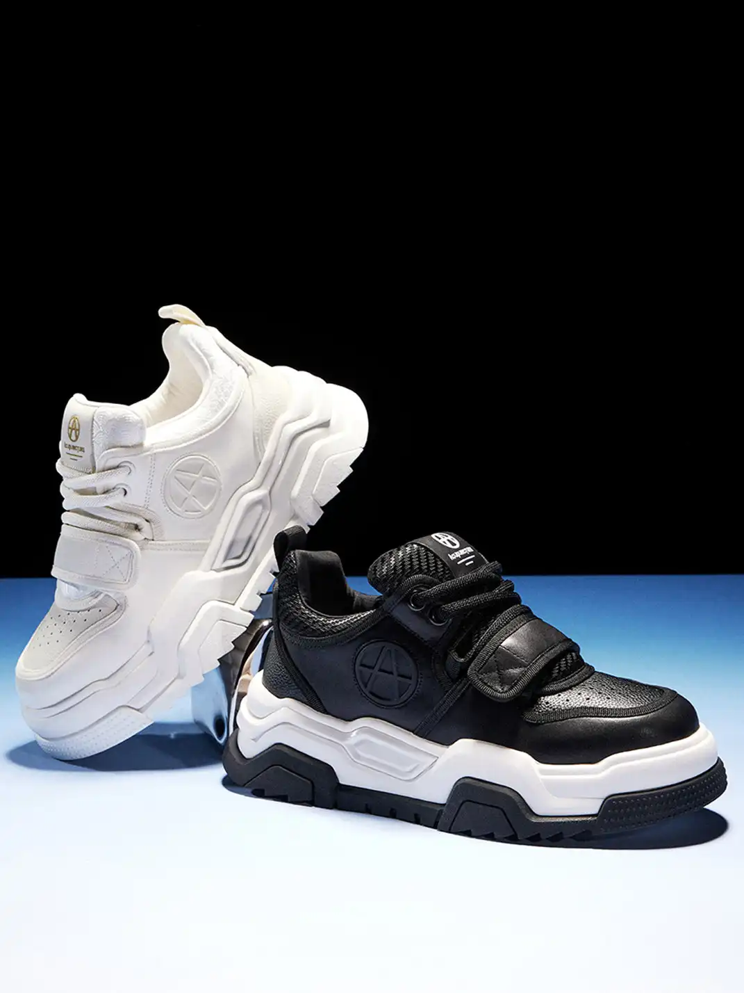 ACUPUNCTURE | Velcro Strap Platform Chunky Sneakers