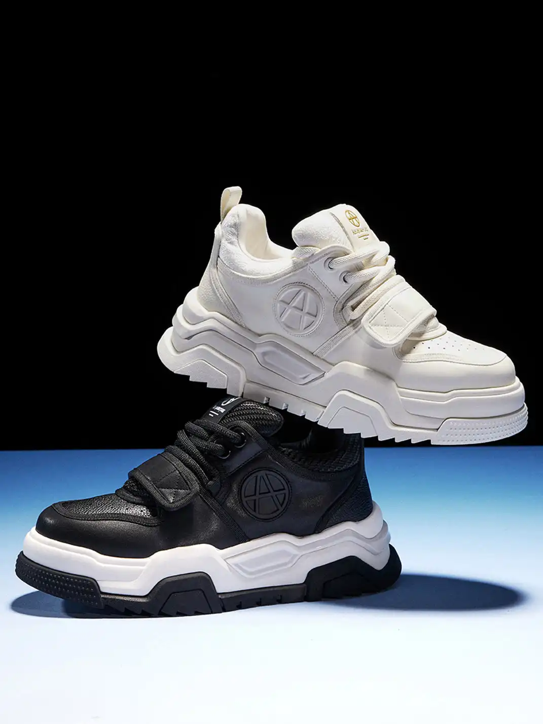 ACUPUNCTURE | Velcro Strap Platform Chunky Sneakers