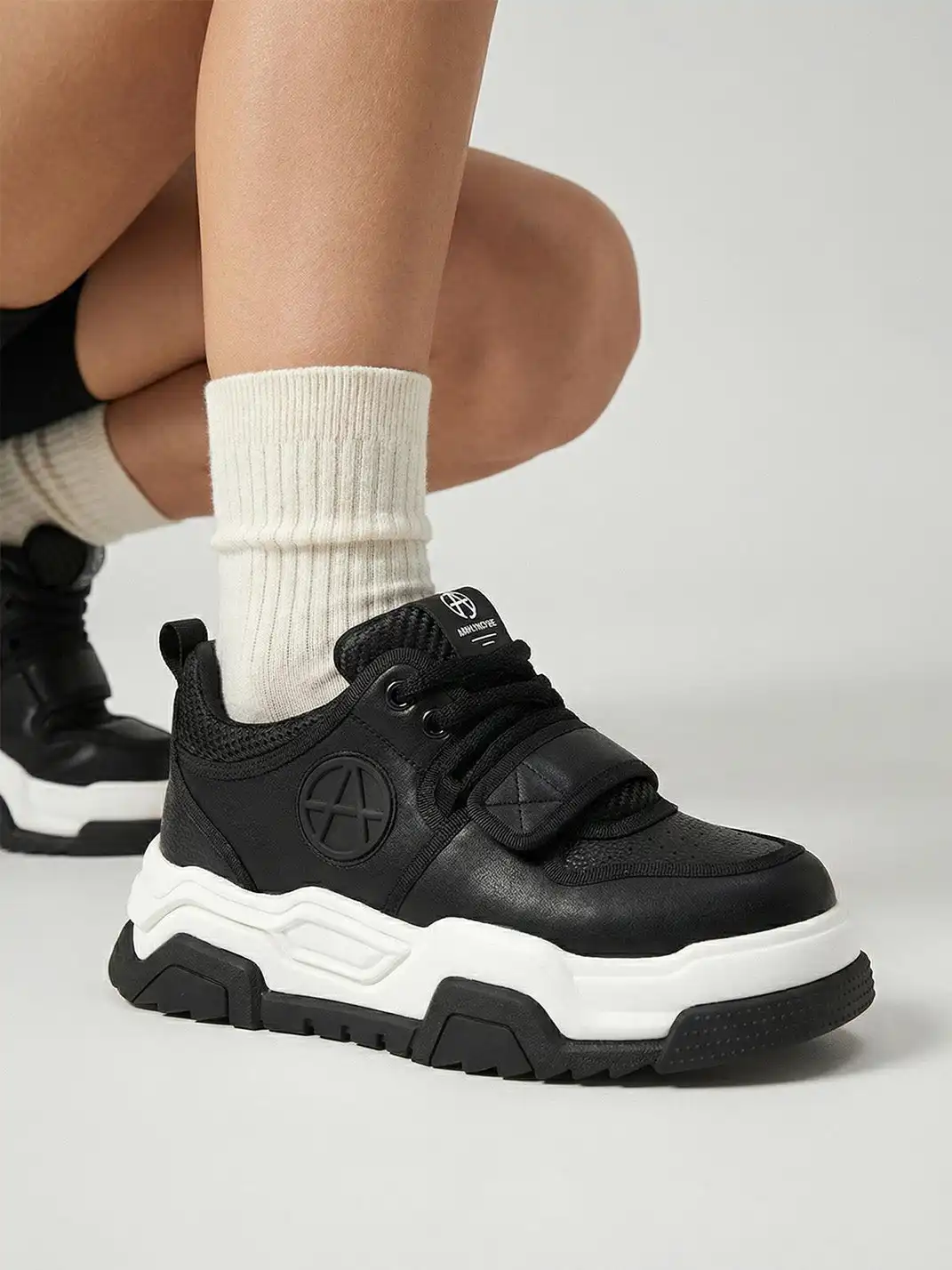 ACUPUNCTURE | Velcro Strap Platform Chunky Sneakers