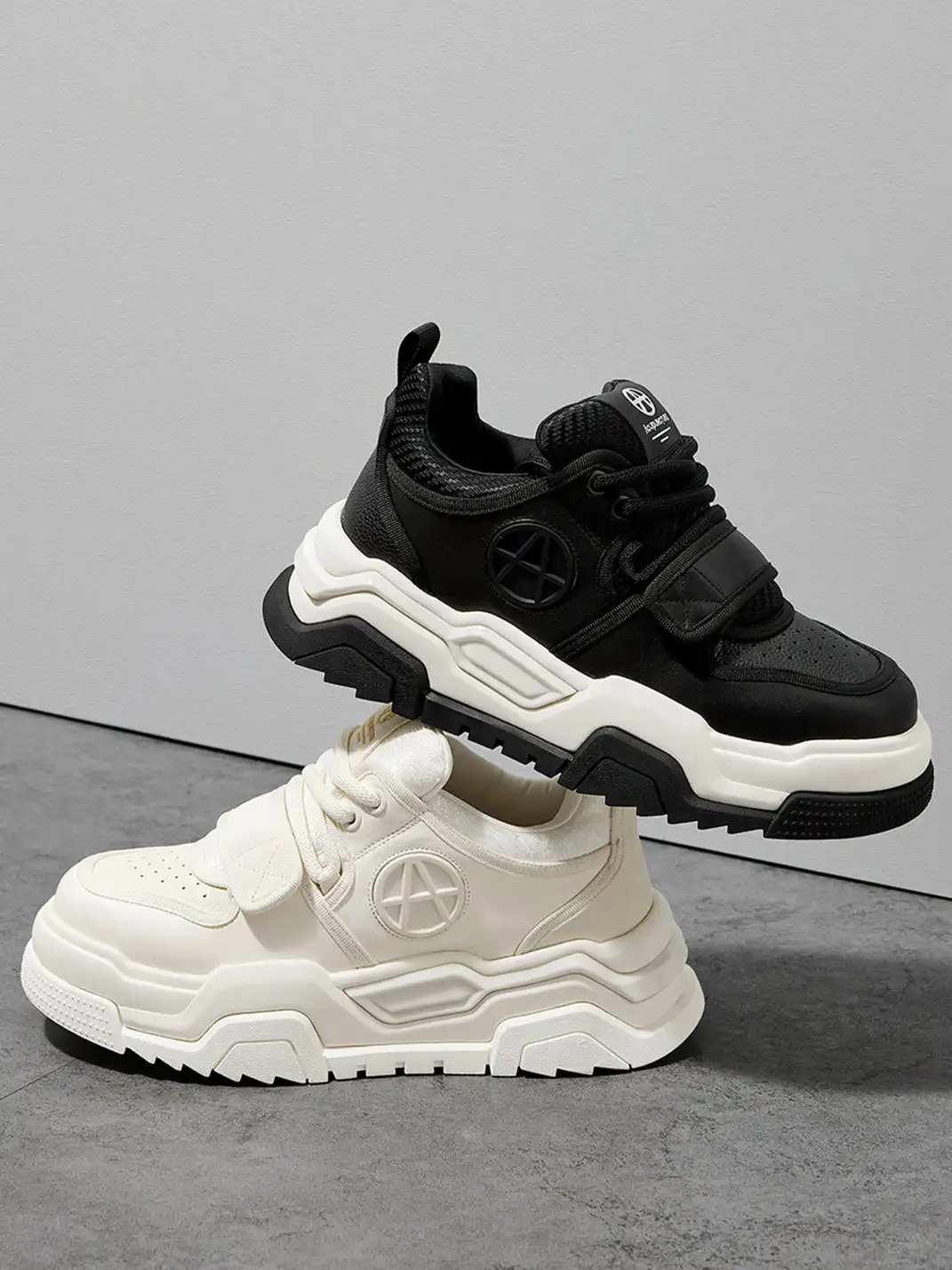 ACUPUNCTURE | Velcro Strap Platform Chunky Sneakers