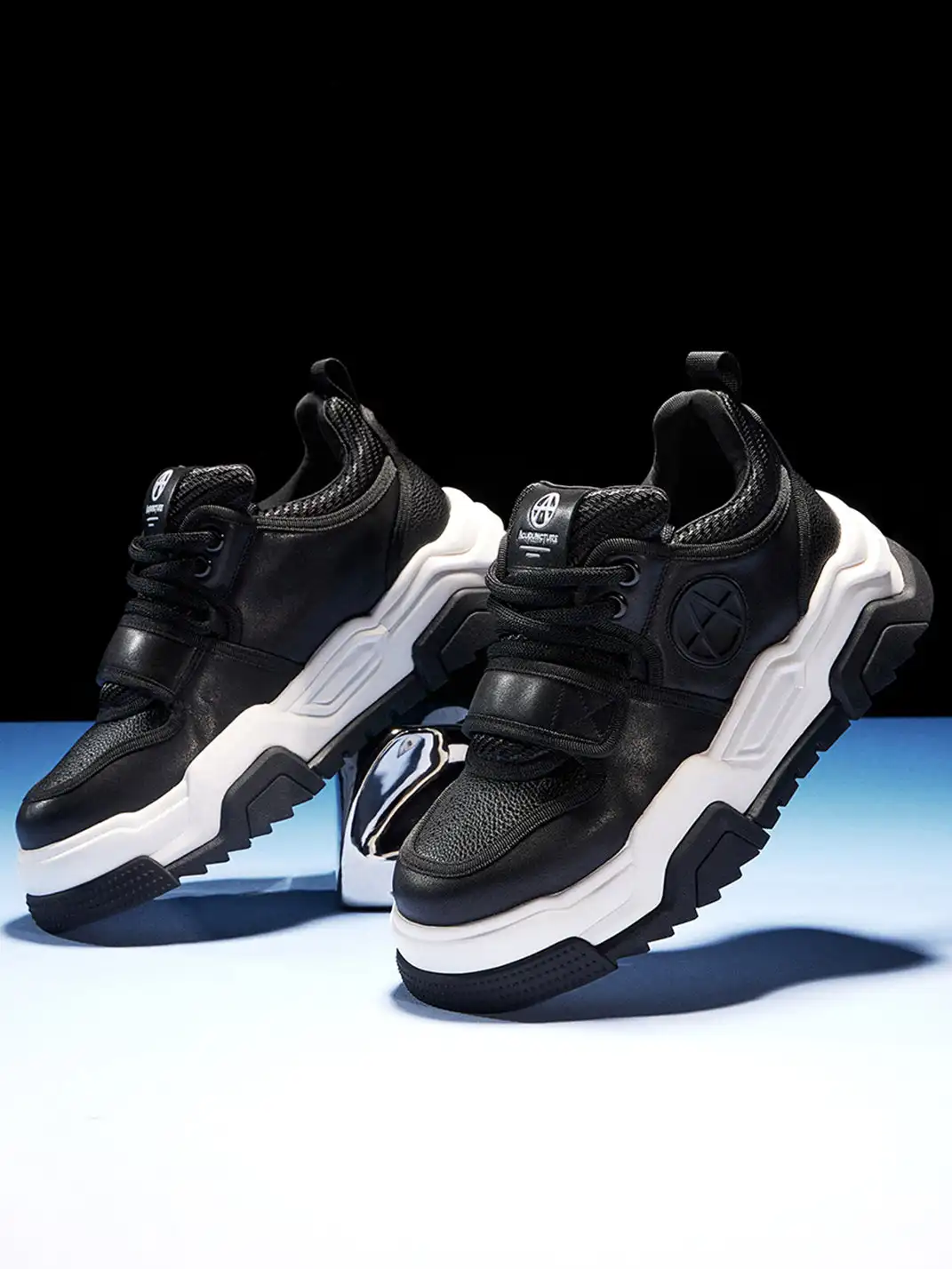 ACUPUNCTURE | Velcro Strap Platform Chunky Sneakers
