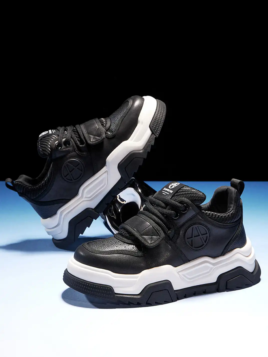 ACUPUNCTURE | Velcro Strap Platform Chunky Sneakers