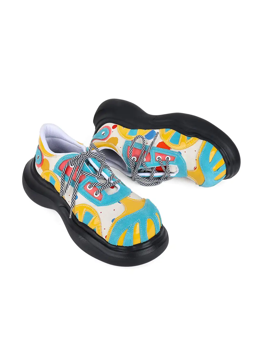 Yeah Hot丨Playful Graphic Upper Derby Shoes