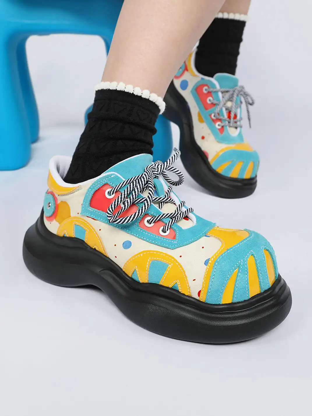 Yeah Hot丨Playful Graphic Upper Derby Shoes