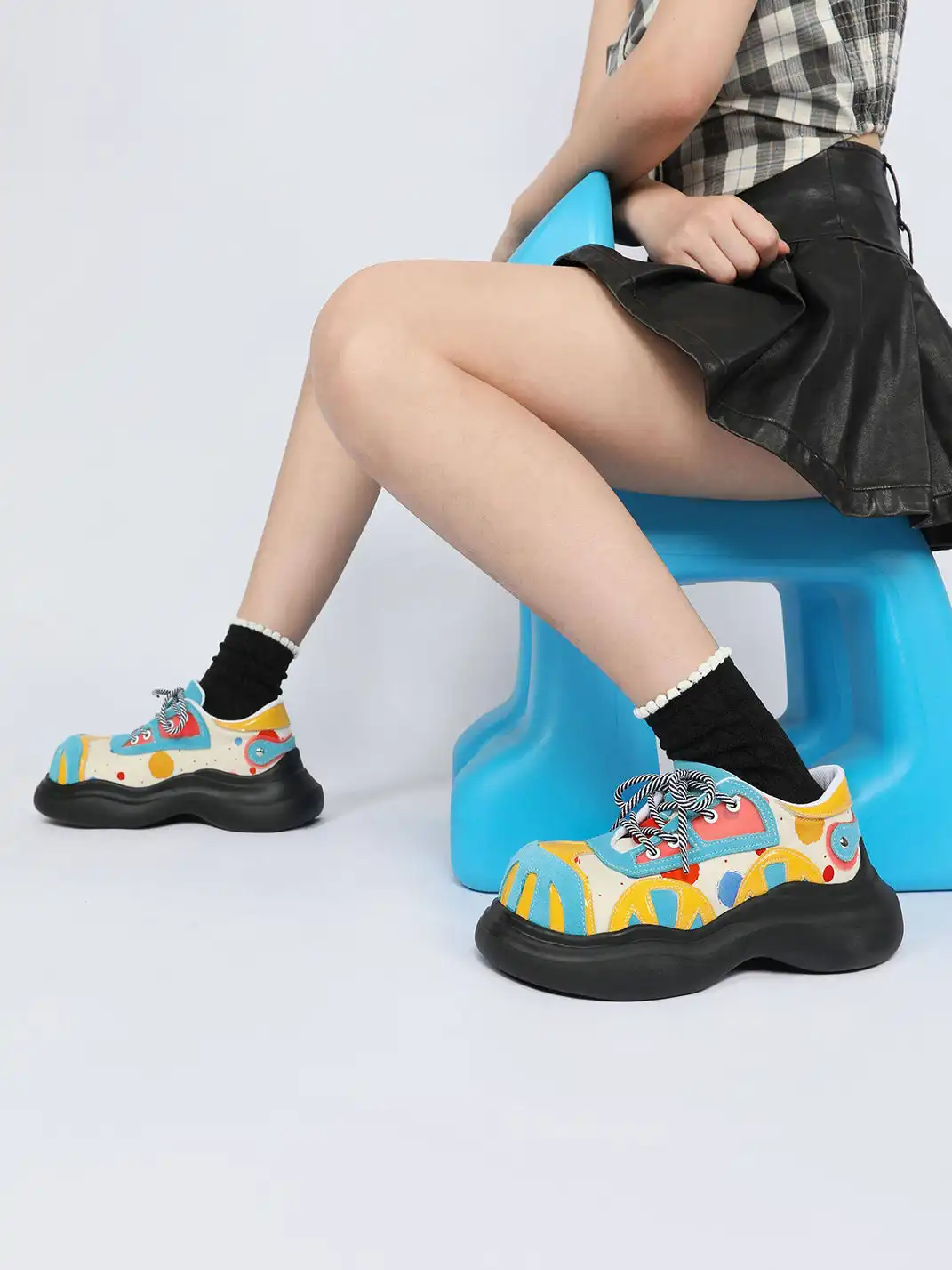 Yeah Hot丨Playful Graphic Upper Derby Shoes