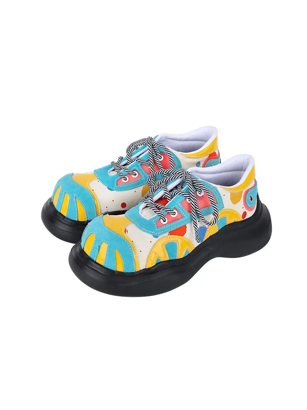 Yeah Hot丨Playful Graphic Upper Derby Shoes