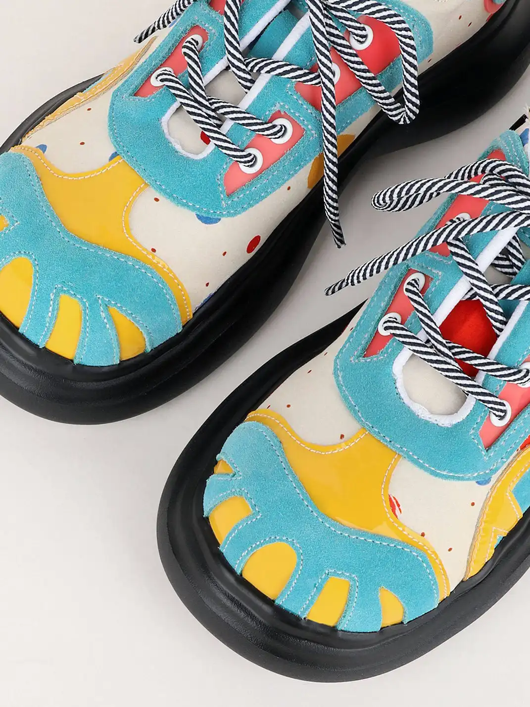 Yeah Hot丨Playful Graphic Upper Derby Shoes