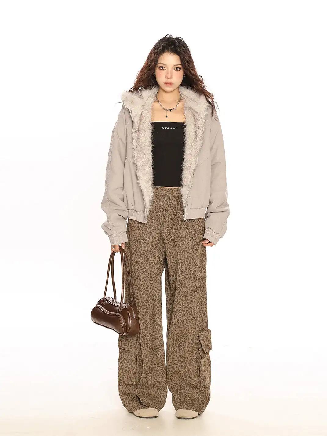 BIGGOLD | Retro Hooded Cotton Coat with Fur Collar