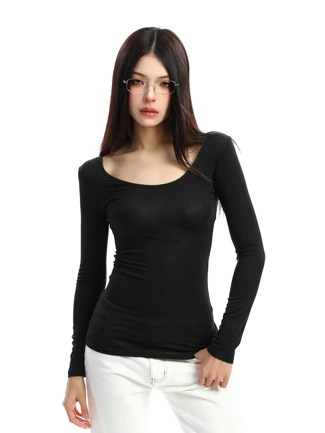 BIGGOLD | Lace Cutouts on the Back Long Sleeves
