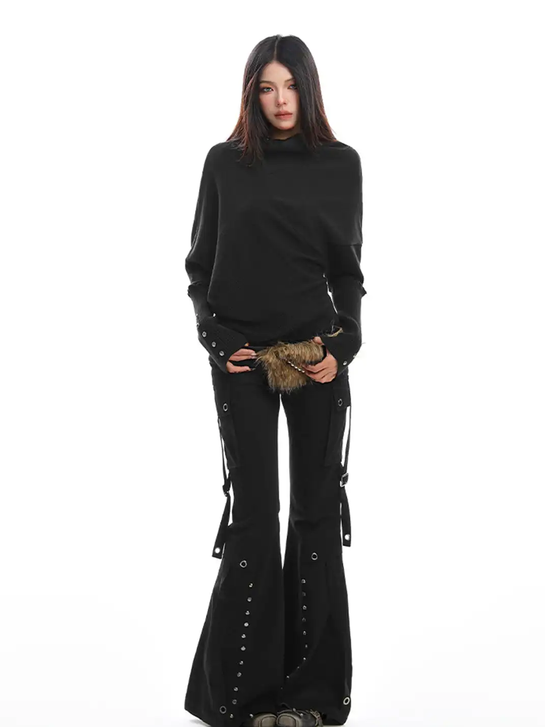 BIGGOLD | Irregular Turtleneck Sweater