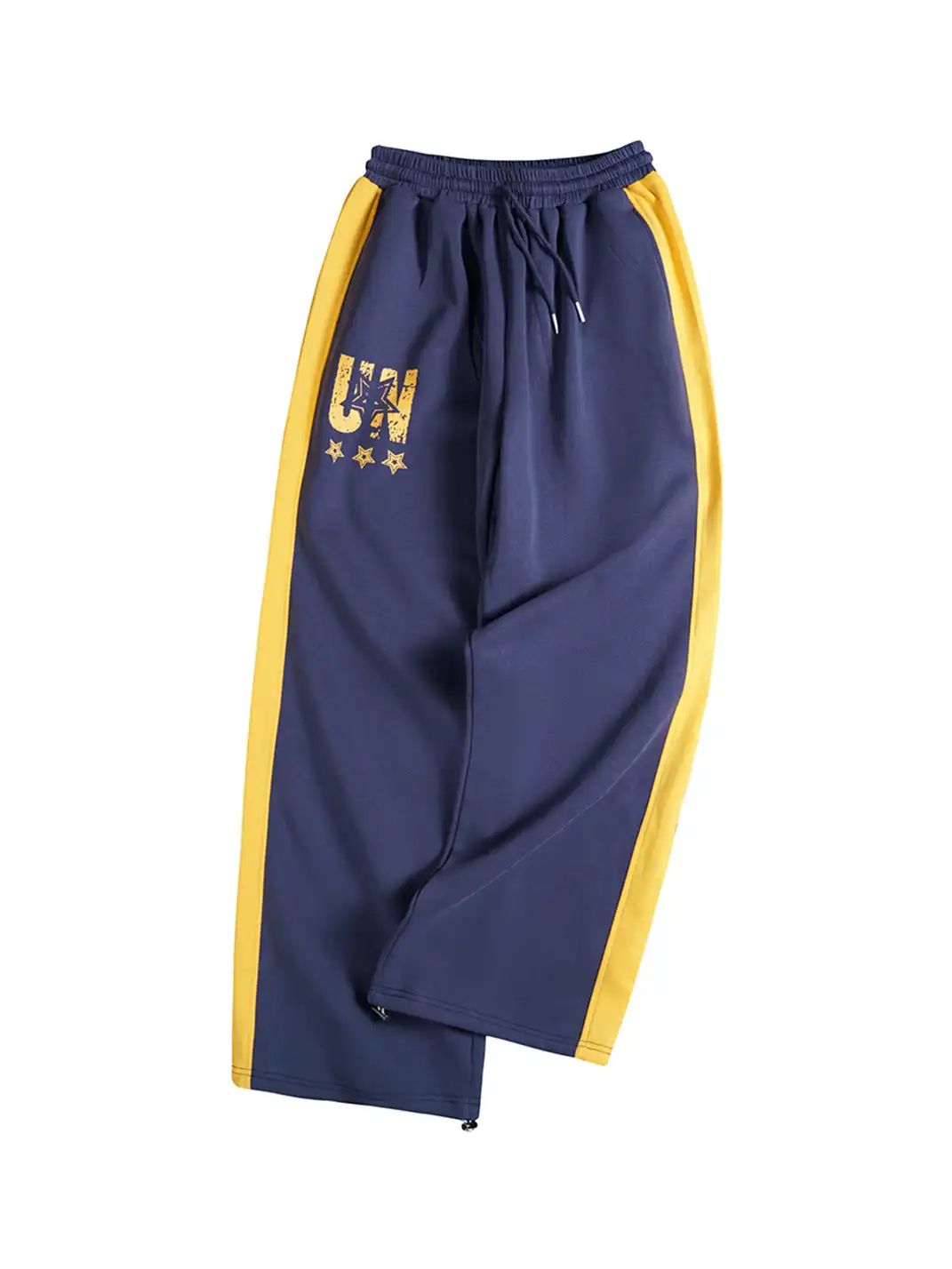 BIGGOLD | Color-Blocked Letter And Star Print Sweatpants