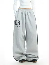 BIGGOLD | Color-Blocked Letter And Star Print Sweatpants