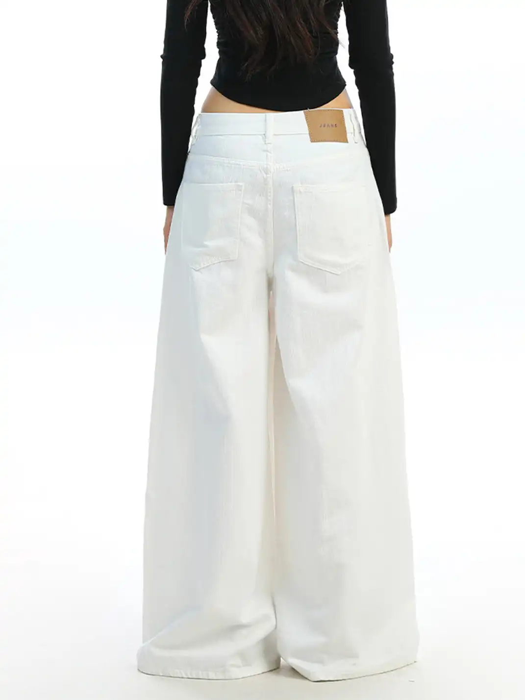 BIGGOLD | White Wide-Leg Jeans