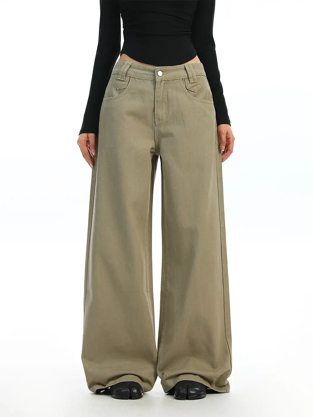 BIGGOLD | Retro Washed Straight Leg Jeans
